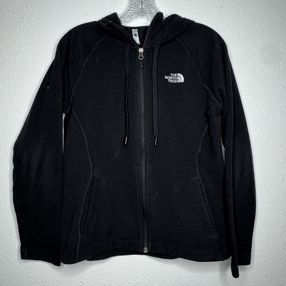 The North Face Light Fleece Hoodie Full Zip Sweater Long Sleeve Womens Size M